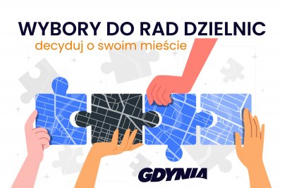 Kandydatów na radnych 21 gdyńskich dzielnic można jeszcze zgłaszać do 19 kwietnia do godziny 20:00. Mat. UM Gdynia