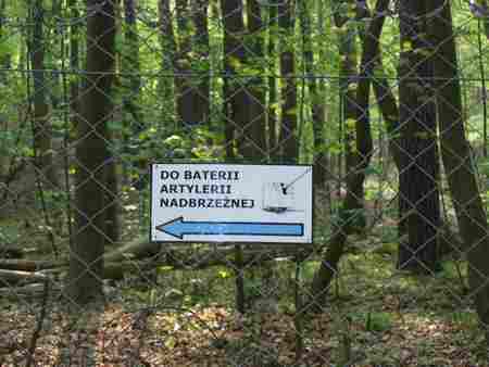 drogowskaz do baterii do stanowisk artyleryjskich
