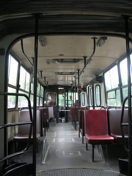 zakończenie eksploatacji Ikarusa, wnętrze autobusu, foto: Dorota Nelke