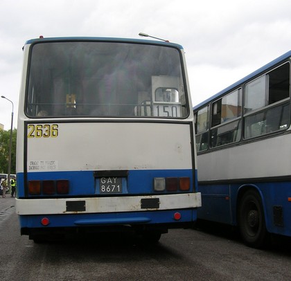 zakończenie eksploatacji Ikarusa, tył autobusu, foto: Dorota Nelke
