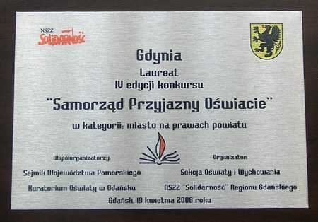 Samorząd Przyjazny Oświacie 2008