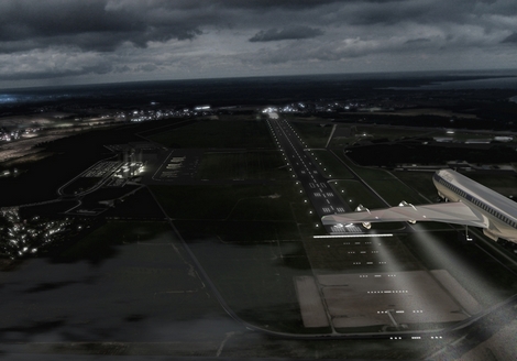 Visualisation of Gdynia Kosakowo airport (Gdynia City Hall archive materials) Visualisation of Gdynia Kosakowo airport (Gdynia City Hall archive materials)