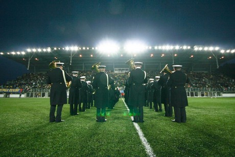 Otwarcie Narodowego Stadionu Rugby - orkiestra Marynarki Wojennej, fot.: Bartosz Pietrzak
