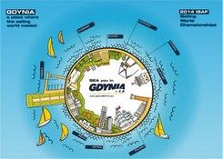 Okładka prezentacji Gdyni przygotowanej dla Międzynarodowej Federacji Żeglarstwa