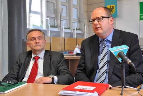 Prezydent Gdyni Wojciech Szczurek (z lewej) i Prezydent Gdańska Paweł Adamowicz / fot. Dorota Nelke