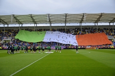 Gdynianie witają reprezentacje Irlandii, fot. Paulina Filipowicz