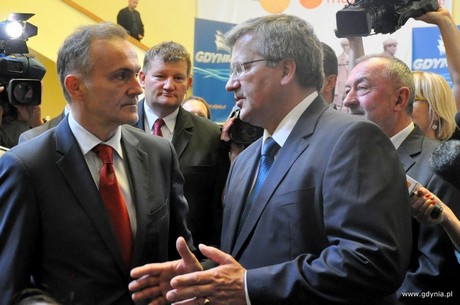 Prezydent RP Bronisław Komorowski i Prezydent Gdyni Wojciech Szczurek /fot. Dorota Nelke