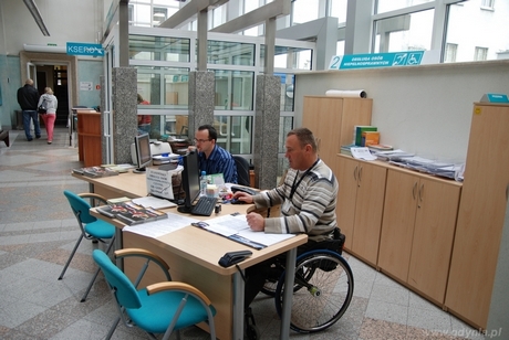Punkt Obsługi Osób Niepełnosprawnych w gdyńskim magistracie, fot: Materiały Prasowe UM Gdyni
