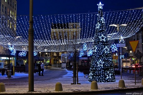 Świąteczna iluminacja Gdyni / fot. Marcin Kostrzyński