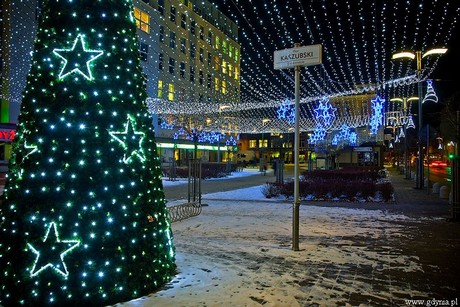 Świąteczna iluminacja Gdyni / fot. Marcin Kostrzyński