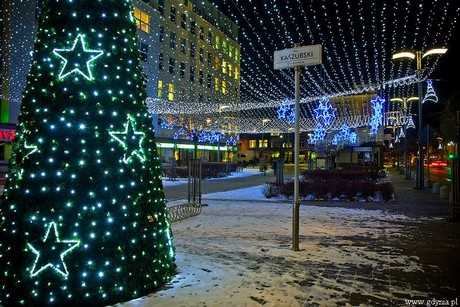 Świąteczna iluminacja Gdyni / fot. Marcin Kostrzyński