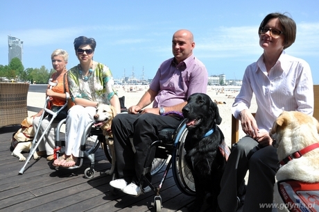 VECTRA przekazała kolejnego specjalistycznego psa, wyszkolonego do asystowania osobie poruszającej się o na wózku, fot. Dorota Nelke