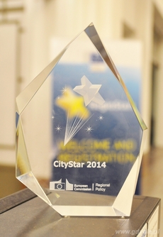 Statuetka Citystar 2014 dla Gdyni