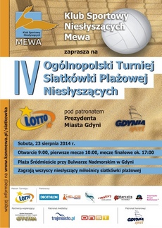 IV Ogólnopolski Turniej Siatkówki Plażowej Niesłyszących