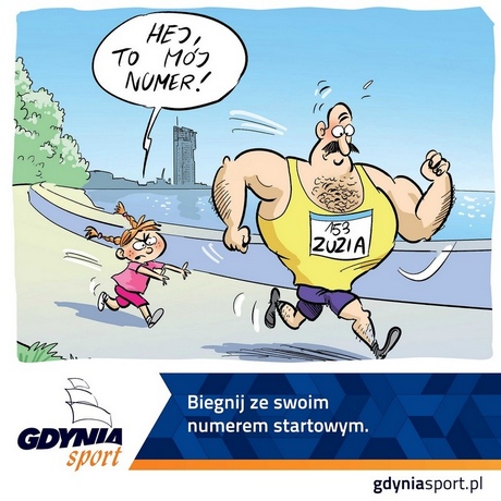 Obrazek autorstwa Katarzyny Zalepy piętnujący start z cudzym numerem Obrazek autorstwa Katarzyny Zalepy piętnujący start z cudzym numerem