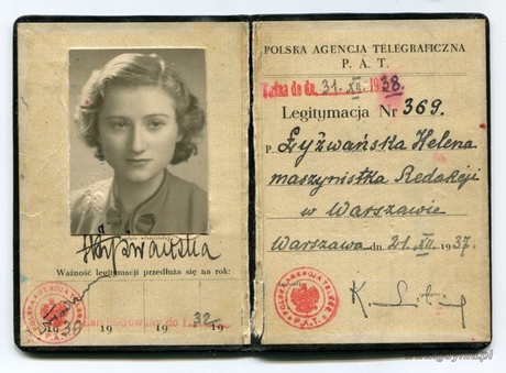 Legitymacja PATowska Heleny Niedenthal, fot. Muzeum Emigracji