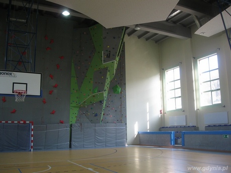 Wnętrze sali gimnastycznej szkoły podstawowej nr 6, fot. mat. prasowe UM Gdynia
