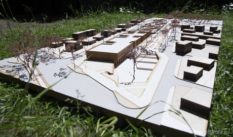 Makieta projektu rewitalizacji osiedla Meksyk autorstwa Dominiki Kubrak