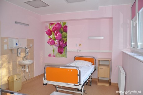 Wyremontowany oddział położniczy gdyńskiego szpitala, fot. Dorota Patzer