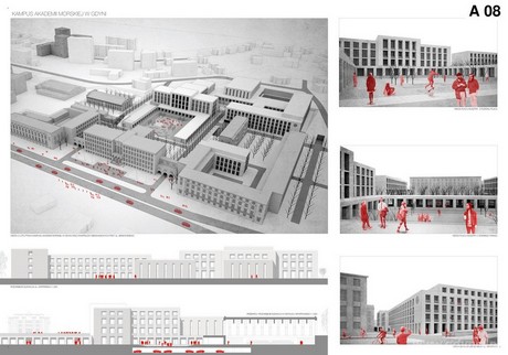 Koncepcja kampusu Akademii Morskiej w Gdyni przygotowana przez 22ARCHITEKCI Sp. z o.o. z Warszawy