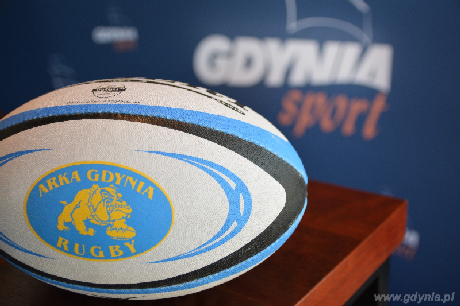 Piłka Arka Gdynia Rugby, fot. gdyniasport.pl