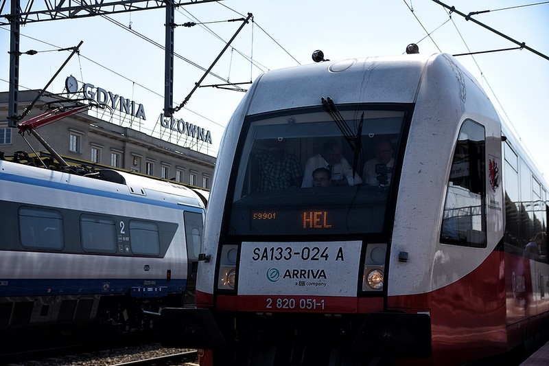 Słoneczny Patrol - nowy pociąg relacji Bydgoszcz Hel / fot. Michał Puszczewicz