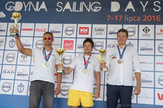 Ceremonia medalowa Volvo Gdynia Sailing Days, fot. Szymon Sikora / Polski Związek Żeglarski