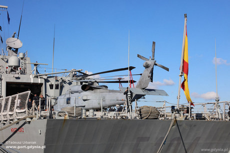 Hiszpańska fregata ESPS Mendez Nune w Porcie Gdynia, fot. Tadeusz Urbaniak
