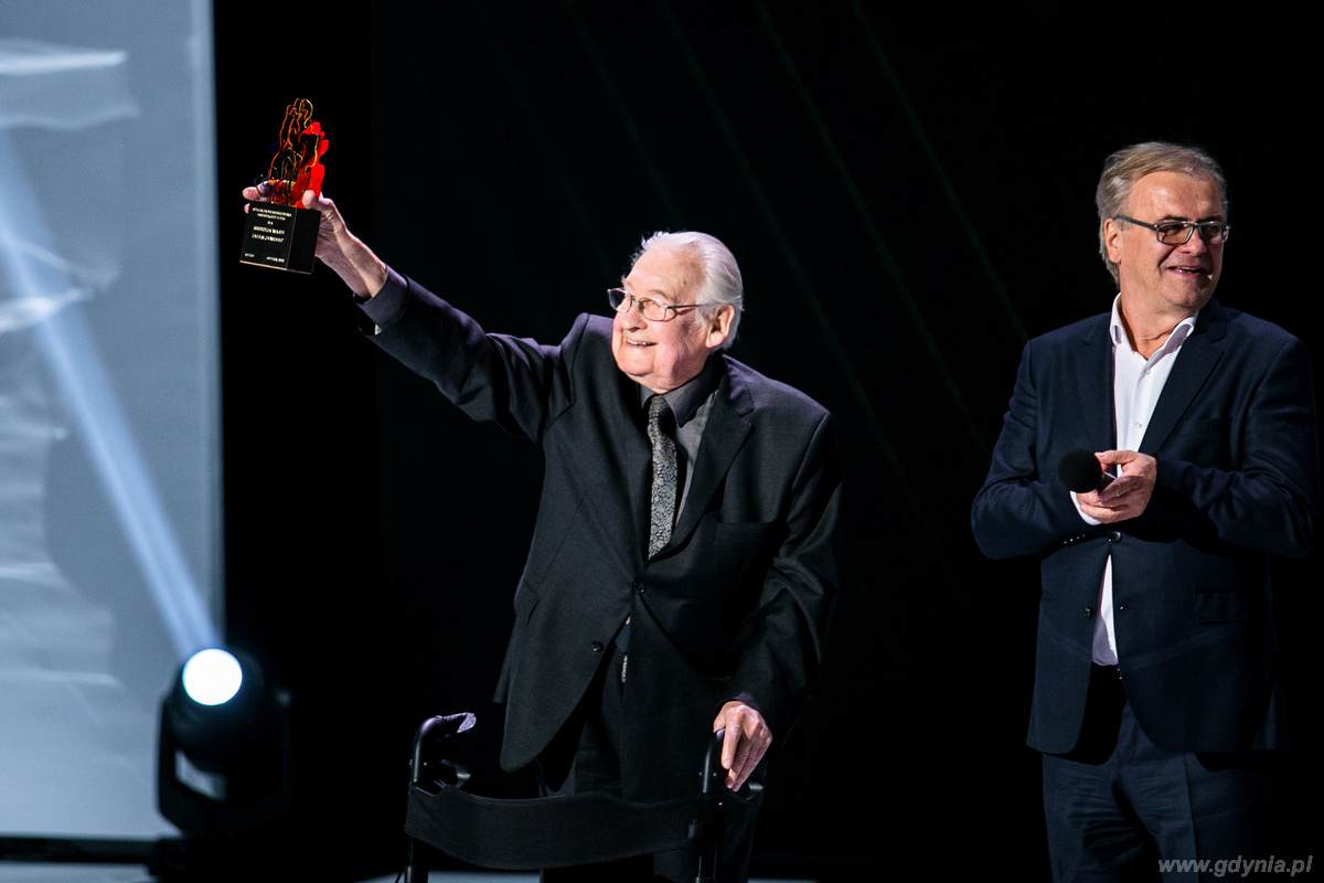 Specjalną pozakonkursową nagrodę za film Powidoki dostał Andrzej Wajda, który na festiwalu świętował 90-lecie, fot. Karol Stańczak