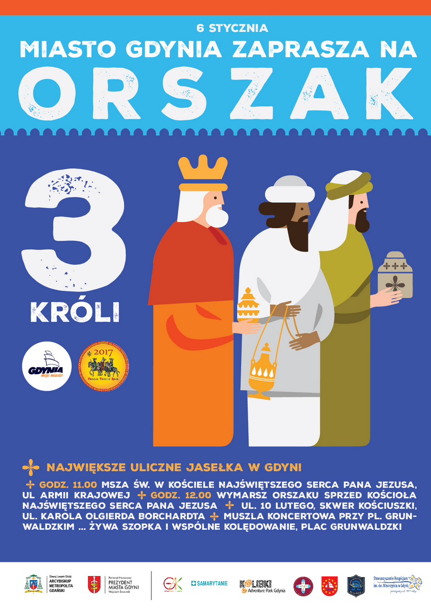 Orszak Trzech Króli zawita do Gdyni - plakat