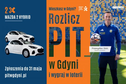 Rejestracja do loterii trwa do 31 maja. Jednym z tegorocznych ambasadorów miejskiej kampanii jest pilkarz Arki Gdynia Przemysław Stolc (na zdjęciu)