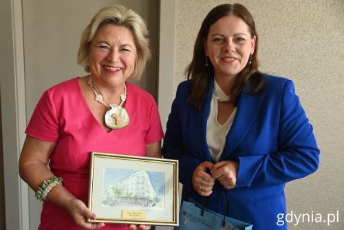 Konsul generalna Niemiec Cornelia Pieper złożyła Aleksandrze Kosiorek wizytę kurtuazyjną. Fot. Magdalena Czernek