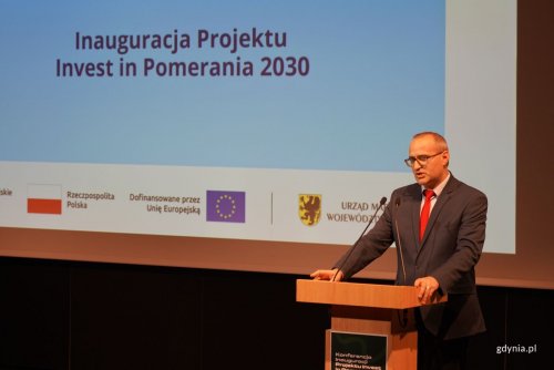 Inaguracja projektu Invest in Pomerania odbyła się w Muzueum II Wojny Światowej w Gdańsku. Na zdjęciu Emil Rojek, wicewojewoda pomorski (fot. Magdalena Starnawska) 