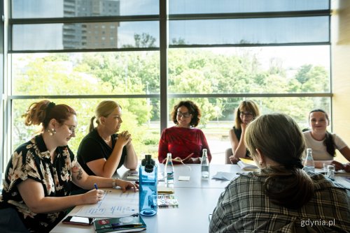 Zespół ds. Równego Traktowania i Różnorodności Społecznej podczas spotkania roboczego w PPNT w Gdyni (fot. Zofia Marczak)