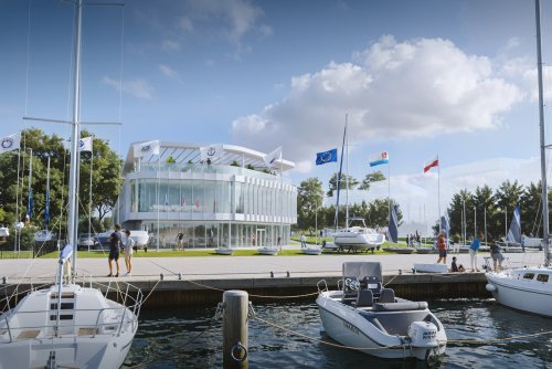 Tak ma wyglądać nowe centrum żeglarstw w Gdyni (materiały Gdyńskiego Centrum Sportu)