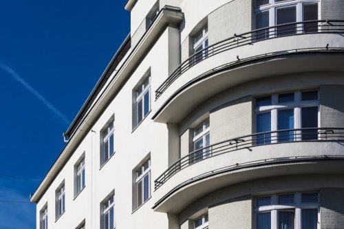 Modernizm, kamienica Hunsdorffów w Gdyni, widok z zewnątrz