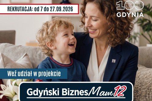 7 września 2026 r. rusza 12. edycja projektu Gdyński BiznesMam (grafika: mat. prasowe organizatora)