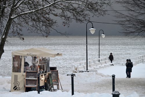 Zimowe Orłowo. Zdjęcie z naszej grupy na FB „Gdynia w obiektywie