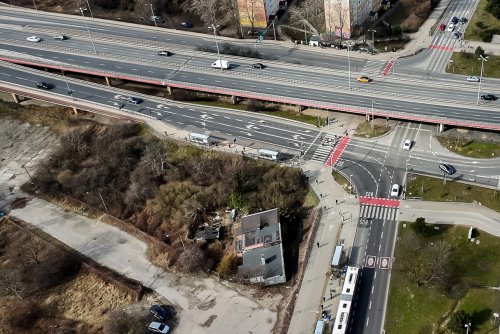 Nieruchomość przy ul. Unruga, gdzie powstanie nowa siedziba Komendy Miejskiej Policji (fot. Kamil Złoch)