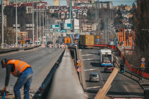 Estakada Kwiatkowskiego (fot. Marcin Mielewski, Zarząd Dróg Miejskich)