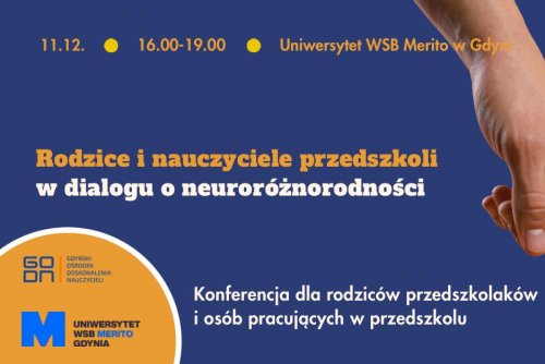 Konferencja dla rodziców i nauczycieli gdyńskich przedszkoli „Rodzice i nauczyciele w dialogu o neuroróżnorodności