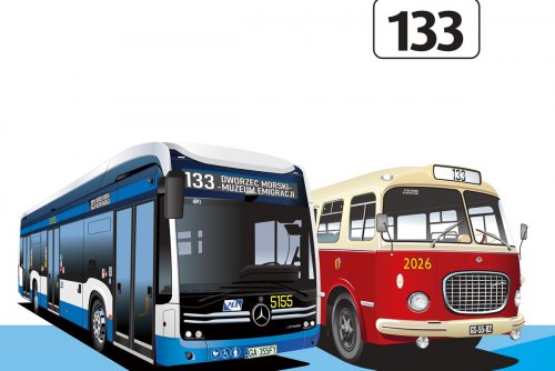 Linia 133 obchodzi swoje 60. urodziny (Grafika: Grzegorz Rutka)