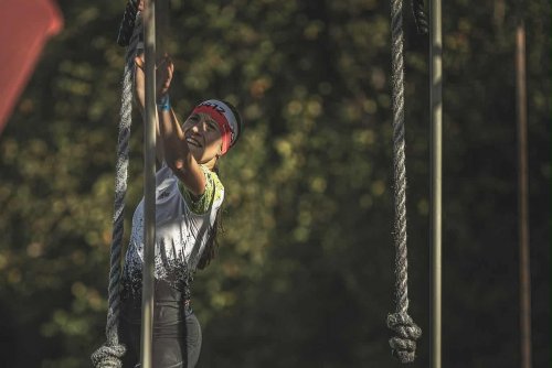 Patrycja Teska w akcji (fot. projecton/VIII MP Biegów Przeszkodowych)