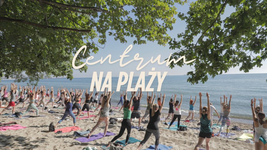 Zajęcia na plaży przy Polance Redłowskiej