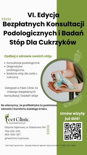 Listopad miesiącem bezpłatnych konsultacji podologicznych w Feet Clinic