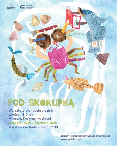 Pod skorupką | rodzinne warsztaty z Krabem Kłębkiem