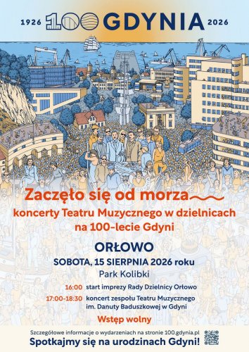 „Zaczęło się od morza” – cykl koncertów Teatru Muzycznego w dzielnicach na 100-lecie Gdyni