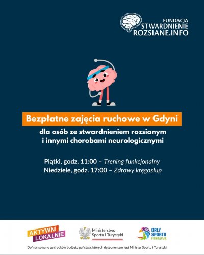 Trening funkcjonalny  – bezpłatne zajęcia dla osób ze stwardnieniem rozsianym i innymi chorobami neurologicznymi