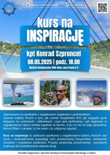 Kurs na Inspirację. Spotkanie z kapitanem Konradem Szpronclem