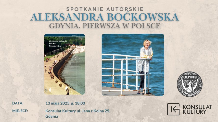 Gdynia. Pierwsza w Polsce. Spotkanie autorskie z Aleksandrą Boćkowską 